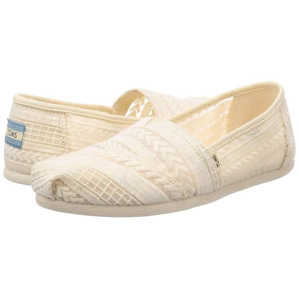 Toms Alpargata Classics  Embroidered Size 7W